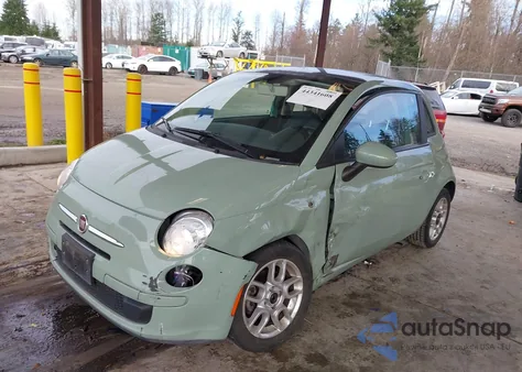 2012 Fiat 500 Pop z USA, uszkodzony, nr VIN 3C3CFFAR0CT365334